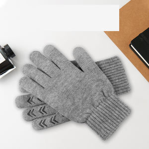 Gants de course d'hiver de haute qualité pour hommes en laine et coton de <span class=keywords><strong>cachemire</strong></span> avec logo <span class=keywords><strong>mitaines</strong></span> thermiques chaudes pour écran tactile compatibles pour - Product Image 3