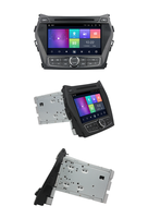 Pour Hyundai IX45/Santa Fe 2013-2014, autoradio Android 8 pouces, GPS, navigation, commande au volant, caméra de recul AHD