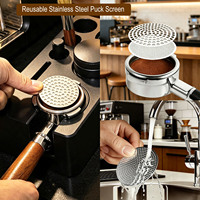 Soton Premium Station de Tamponnage en Bois Massif, Support de Rangement pour Filtres à Café, Organisateur en Bois, Plateau pour Accessoires de Barista