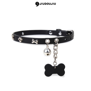 Collar con colgante de campana y hueso, juguetes sexuales SM, productos para adultos, accesorios de moda, gargantilla, anillo para el cuello - Product Image 2
