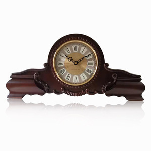 European Style Solid Wood <b>Table</b> <b>Clock</b> Westminster Musical Retro Design Circular Shape Grandfather <b>Clock</b> T1143 - Product Image 1