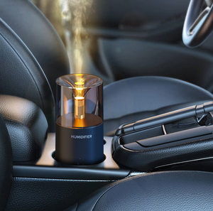 Difusor de Aroma Portátil USB para Auto, Ecológico, de Plástico, con Simulación de Luz de Vela Ultrasónica, <span class=keywords><strong>Humidificador</strong></span> de Atomización Fina, 120 ml - Product Image 5