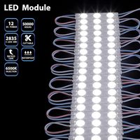 Module LED 12V 6012 2835 SMD 3 LED 1,2W 3000k 6000k 10000k Corps en ABS IP65 Modules LED étanches pour enseignes lumineuses LED