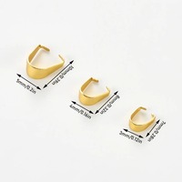 100 pièces de fermoirs à clipser en acier inoxydable pour pendentifs, connecteurs à pince pour chaînes, pour la fabrication de colliers, bracelets et bijoux DIY