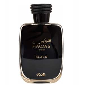 Rasasi Hawas <b>Black</b> for Men - 3.38 oz EDP <b>Spray</b> - Product Image 3
