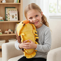 Peluche créative Isopode réaliste, adorable et douce, jouet en forme de punaise, coussin amusant en forme d'insecte, cadeaux pour enfants et amateurs de nature