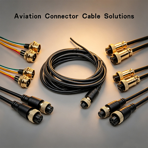 GX12 GX16 GX20 Aviation Connector 28AWG 26AWG 24AWG 22AWG 20AWG 18AWG Custom Cable Assembly Solutions - Product Image 1
