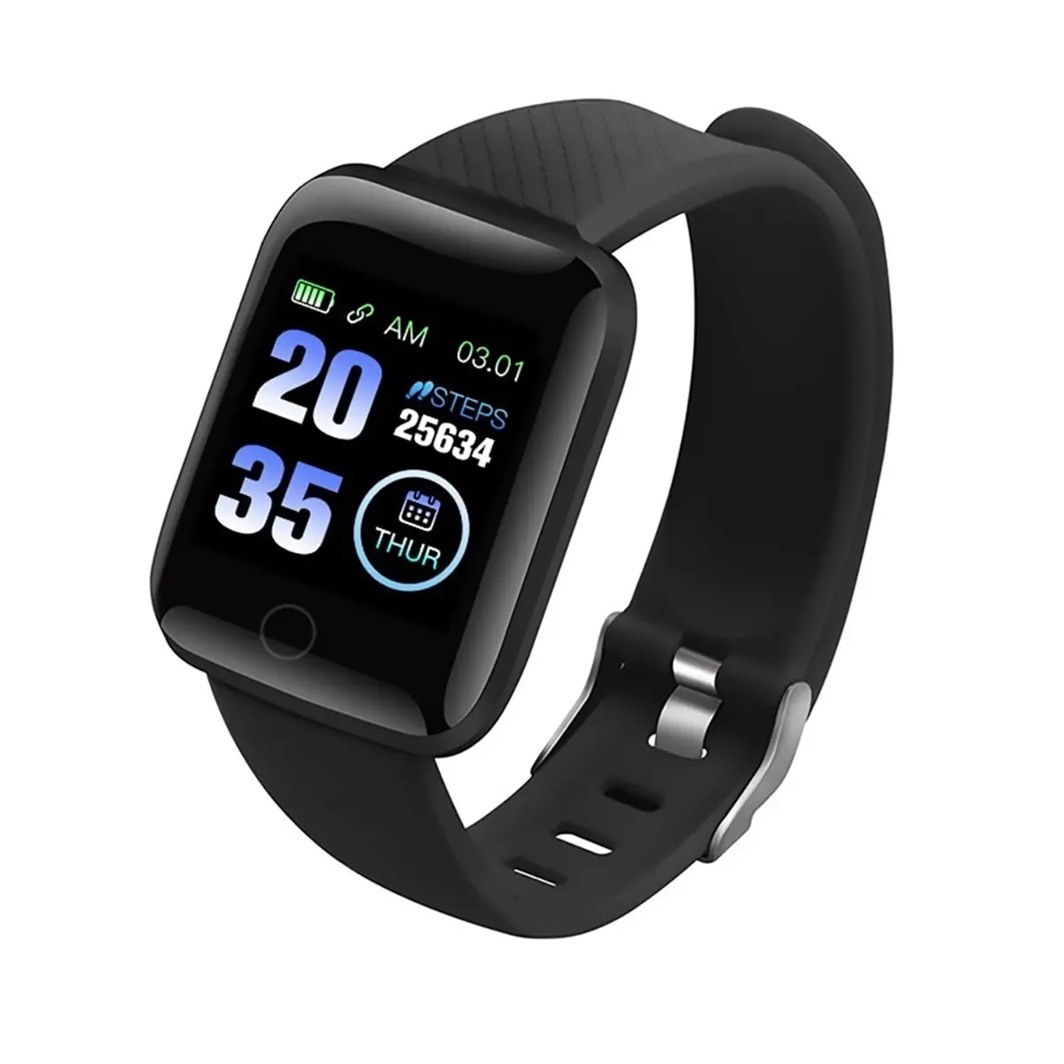 Novo 116 Além Disso Smart Pulseira Tela Sensível Ao Toque de 1.3 Polegadas À Prova D' Água Esportes Fitness Atividade Rastreador Inteligente Banda Relógio para Mulheres Dos Homens