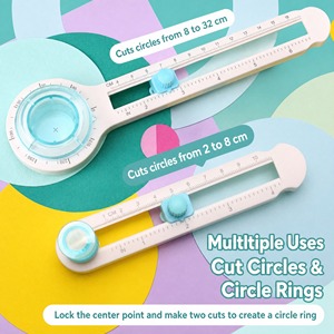 Coupe-papier <span class=keywords><strong>rotatif</strong></span> portable, coupe-cercle rond, <span class=keywords><strong>360</strong></span> degrés, A4, manuel, taille 4-12 pouces, mini coupe-papier pour scrapbooking - Product Image 4
