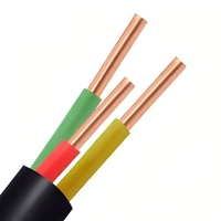 Câble d'alimentation industriel YUWAN YJV3*2.5+2*1.5 450V basse tension 3*2.5+2*1.5 en cuivre massif flexible avec gaine isolante en PVC pour bâtiment