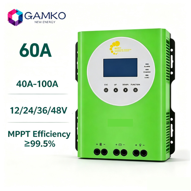 60A MPPT Solar Charge Controller 12V 24V 36V 48V Auto Solar Battery Charger