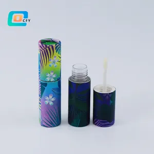 Twist up Lip Gloss Tubes With Big Brush Cosmetic Lipstick paper customer tubes Mini lip balms mascara & eyeliner packaging tube