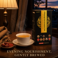 Sachets de thé aux dix trésors de ginseng naturel sans sucre – Infusion bien-être quotidienne pour le bureau, la maison, les cadeaux et les tasses du matin