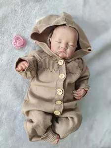 Cuerpo de tela realista Muñecas Reborn de silicona Juguetes Vinilo suave Bebe Sleeping Reborn Baby Doll Recién nacido Bebé Niños Regalo