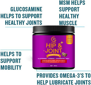 Chó hông và khớp bổ sung đau và giảm viêm nhai với Glucosamine, Chondroitin, <span class=keywords><strong>MSM</strong></span> nghệ vitamin C Omega 3 - Product Image 3