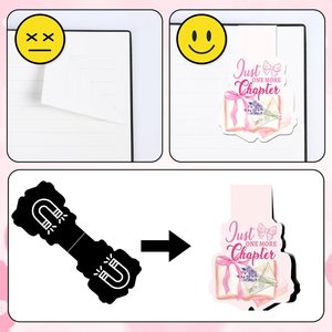 Marcapáginas magnéticos de mariposa Floral Coquete Bow Book Mark Imanes Lectores Página Clip Regalo Amantes de los libros Estudiantes Lectura Marcapáginas - Product Image 6
