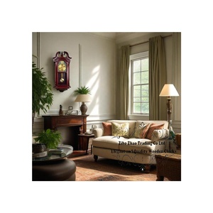 Horloge murale à pendule à piles - Horloge murale <span class=keywords><strong>grand</strong></span>-père suspendue avec pendule - Silencieuse, horloge à pendule en bois - Bois - Product Image 6