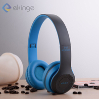 Casque Sans Fil Léger Pliable à Succès avec Micro 3,5 mm Filaire pour Jeu et Bluetooth, pour Ordinateur et Lecteur Multimédia