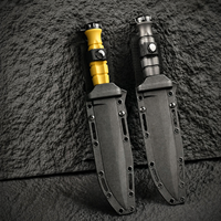 Couteau de survie MK2.1 8Cr13MoV à lame pleine, manche FRN, couteau fixe tactique pour la chasse et le camping avec étui Kydex personnalisé
