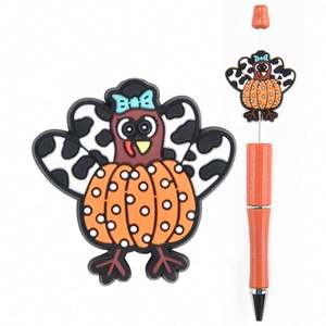 Liquidation vente bluey et Bingo perles focales nouveautés Silicone Halloween noël Thanksgiving jour chanteur amis perles focales - Product Image 2