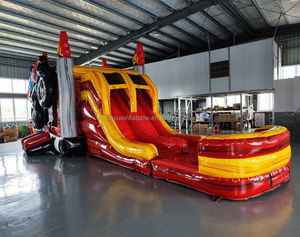 Structure gonflable intérieure unisexe en PVC avec balançoire et toboggan, garantie 3 ans, équipement de parc sportif commercial, livraison maritime - Product Image 2