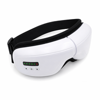 Masque de massage oculaire à pression d'air, chauffant et vibrant avec musique, rechargeable par USB-C, marque privée JY008