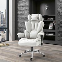 Chaise de jeu ergonomique robuste et confortable en cuir PU, chaise moderne avec hauteur réglable et rotation à 360 degrés