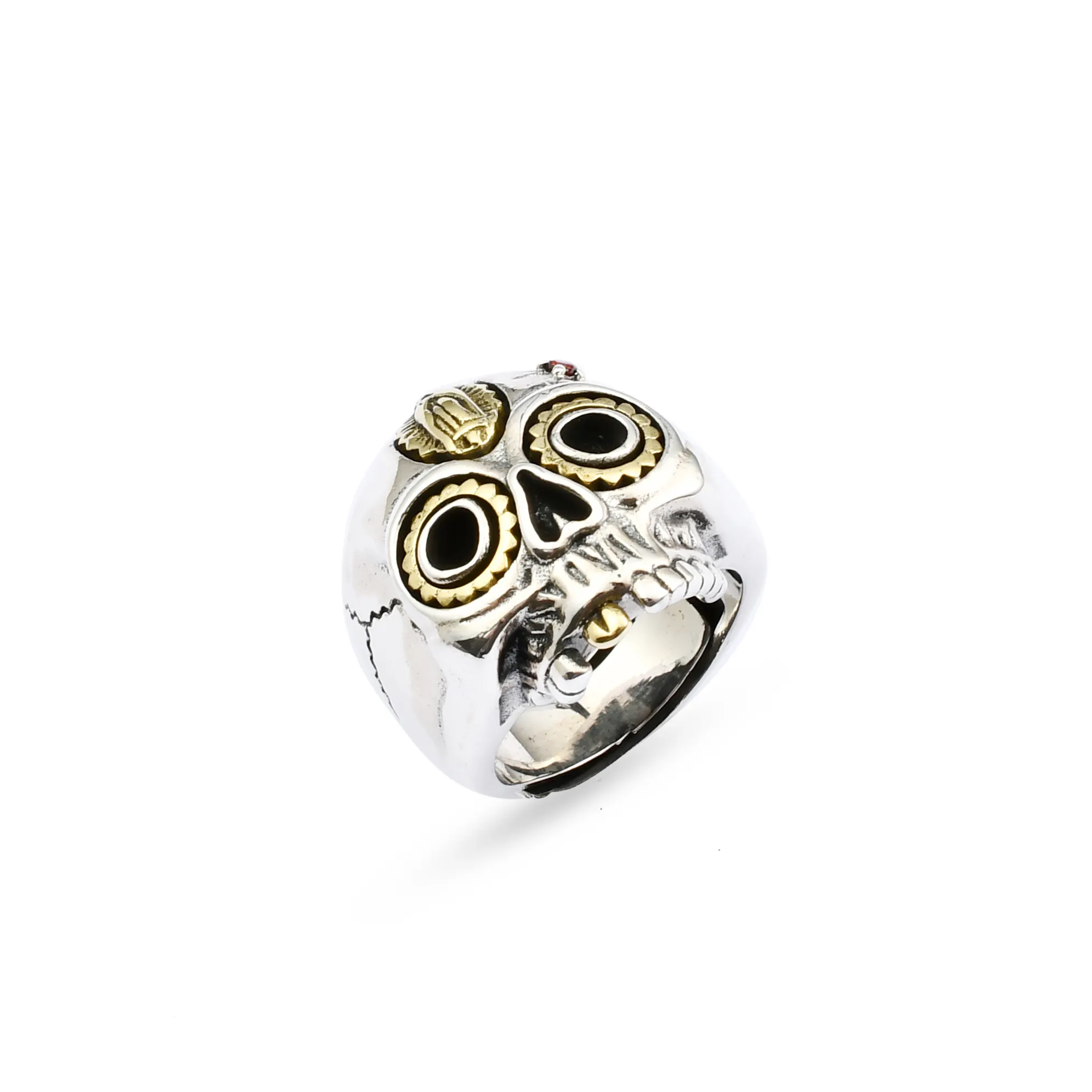 Low price 925 silver skull ring jewelry skull ring men punk Rock