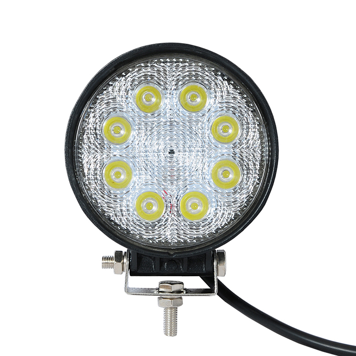 Factory Direct Spot 12v 24v Round 4.3inch 24W Waterproof Lamp Cnc Machine Led Work Light with Good Waterproof