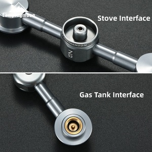 Camping Gastank Adapter Isobutan Herd Brenner Adapter Outdoor 2-in-1 Transfer brenner Umrüstkopf Camping Ausrüstung - Product Image 4