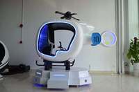 Simulador de Vuelo 9D VR de Avión y Helicóptero, para Uso en Interiores y Exteriores, Centros Comerciales, 1 Jugador, 1 Año de Garantía