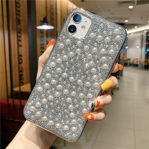 Funda de teléfono con espejo de <span class=keywords><strong>cristal</strong></span> de Diamante, para Iphone 12 pro 11 pro max, venta al por mayor de fábrica - Product Image 1