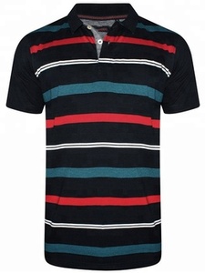 Polos de algodón originales para <span class=keywords><strong>hombre</strong></span>, talla grande, venta al por mayor, camiseta Polo con tinte de hilo de algodón, proveedor de China - Product Image 5