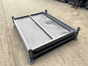 Palette de stockage pliable en acier métallique pliable empilable et robuste australienne - Product Image 2