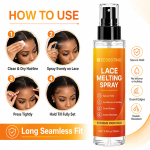 Spray Fijador de Cabello con Logotipo Personalizado, Aspecto Natural, Fijación Rápida, Fuerte y Duradera, Nutritivo, Fijación Media, Aceite para el Cabello, Spray para Derretir el Encaje - Product Image 5