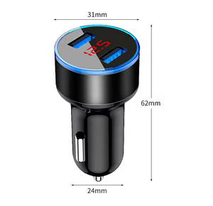 Carregador Cargadores De Celulares <span class=keywords><strong>Cargador</strong></span> <span class=keywords><strong>Celular</strong></span> Rapido Cellular Adapter Dual 2 Port USB C Car Fast Phone Mobile Charger - Product Image 5