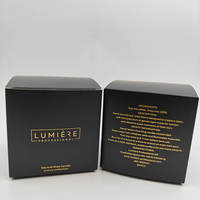 Boîtes rigides en carton recyclé de luxe, nouvelle conception personnalisée, gaufrage, emballage cadeau pour bougies et parfums, finition brillante/mate