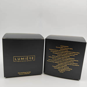 Customized New Design Embossed Luxury Recycled Cardboard Candle & Perfume Gift Packaging <b>Box</b> Matt Lamination High-end Finish - Product Image 4