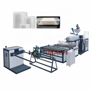 Fully automatic rewinding perforation manufacturing 2 layers pe air bubble film machine