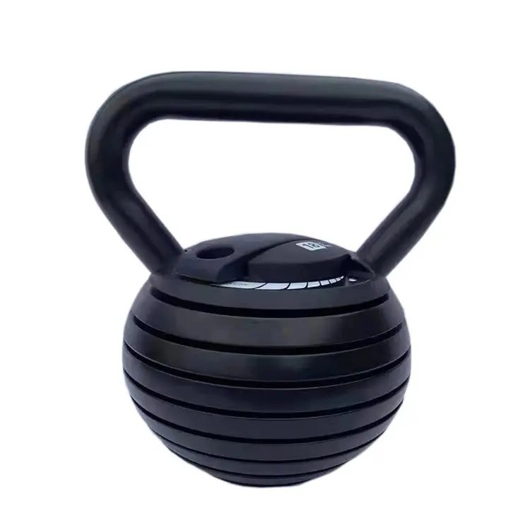 High-Quality Iron Roe Materiais 18Kg Adjustable Competition Strength And Core Training Safety Fitness Kettlebell