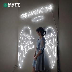 Letrero de Neón LED Acrílico Personalizado con Alas de Ángel y Efecto Halo para Dormitorio, Precio Mayorista para Dropshipping - Product Image 6