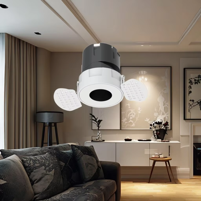 IP65 7W 24V PWM 0-10V DMX RGBW Recessed Ceiling Spotlight RA90 Tunable White Modern KNX Loxone Smart LED Downlights for Indoor
