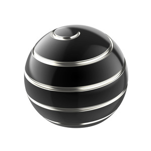 Tiebro Jouet de décompression à rotation gyroscopique en métal argenté brillant pour bureau, à manipulation au bout des doigts, nouveauté, article fantaisie, transfrontalier - Product Image 5
