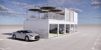 Construire rapidement un atelier de réparation de voitures en conteneur modulaire préfabriqué portable
