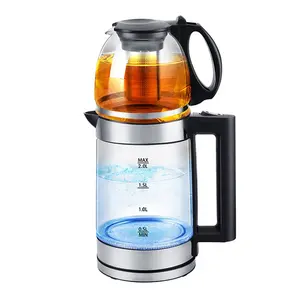 Electric Tea Pot Boiler Water Coffee Glass Body Jug Glass Tea Kettle/Turkey Glass Kettle/ teapot borosilicate glass