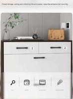 2026 En gros Meuble à chaussures moderne et simple avec panneau en bois ultra-fin et rangement basculant pour petits espaces, mobilier de salon et extérieur