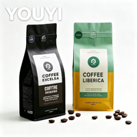 Sacs refermables personnalisés en Mylar pour grains de café, avec logo imprimé, écologiques, en matériaux recyclés, anti-odeurs