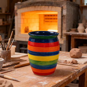 12 oz hecho a mano Fiesta Cantarito Cup Tazas De Barro Mexican <span class=keywords><strong>Margarito</strong></span> Clay Cup - Product Image 2