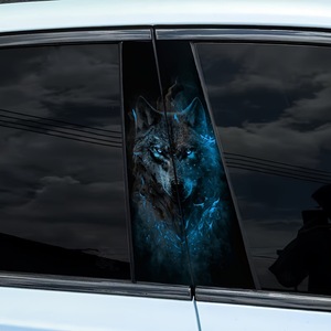 <span class=keywords><strong>Pegatina</strong></span> para <span class=keywords><strong>Coche</strong></span> Reutilizable con Diseño de 2 Lobos Estilo Animal para <span class=keywords><strong>Amazon</strong></span> Cross Border - Product Image 2