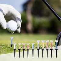 Tees de golf magnétiques premium, support en plastique pour tees, 79-90 mm, lot de 5, accessoires d'extérieur durables et étanches pour le driving range